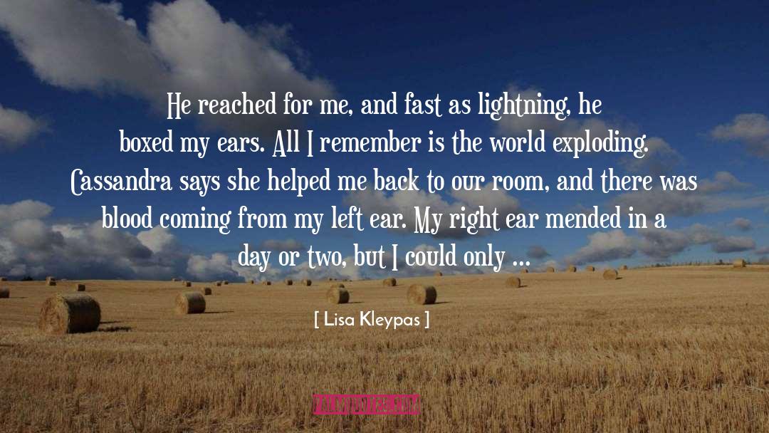 Boxed quotes by Lisa Kleypas