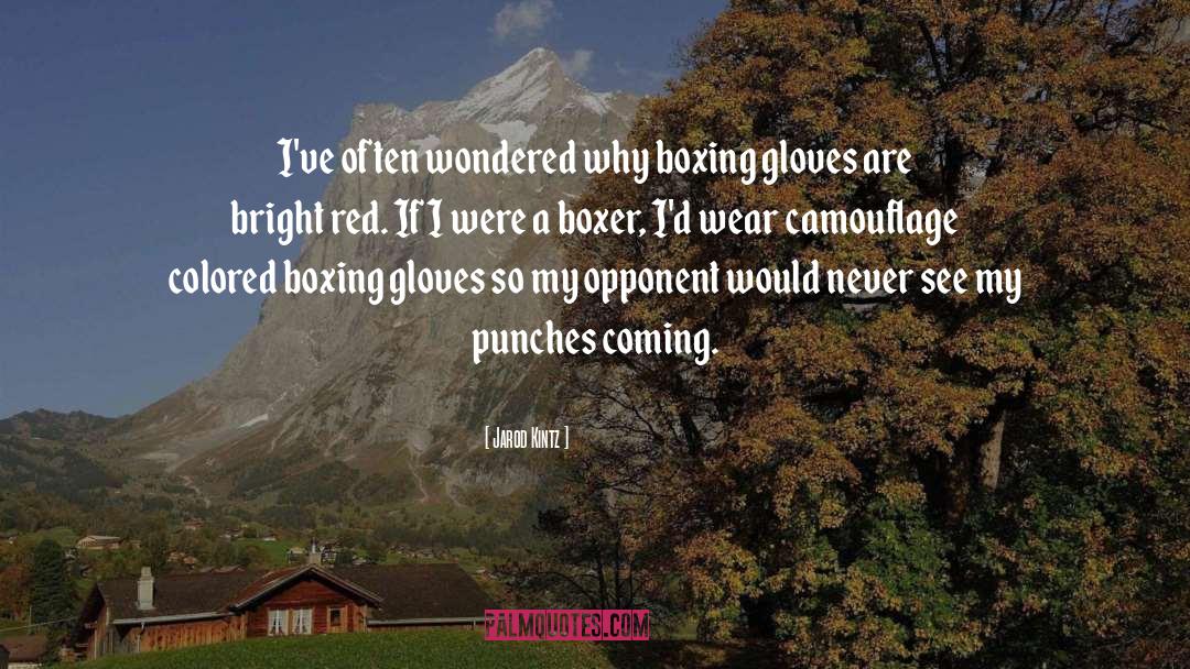 Boxing Gloves quotes by Jarod Kintz