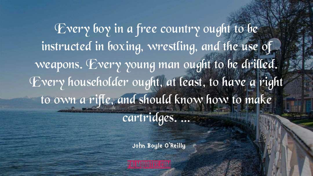 Boxing quotes by John Boyle O'Reilly