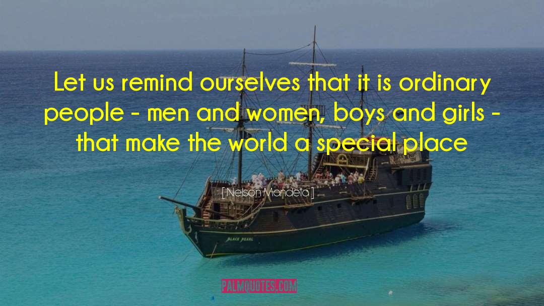 Boy And Girl quotes by Nelson Mandela
