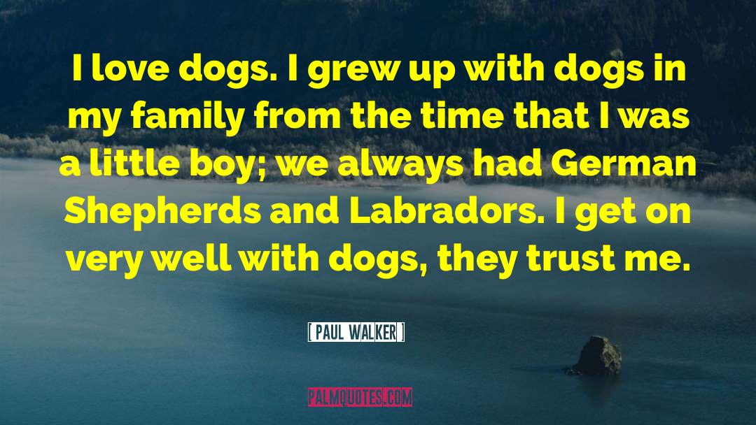 Boy Family quotes by Paul Walker