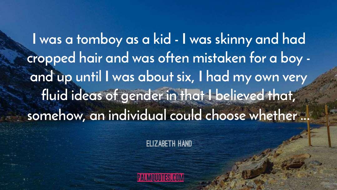 Boy Gender Reveal quotes by Elizabeth Hand