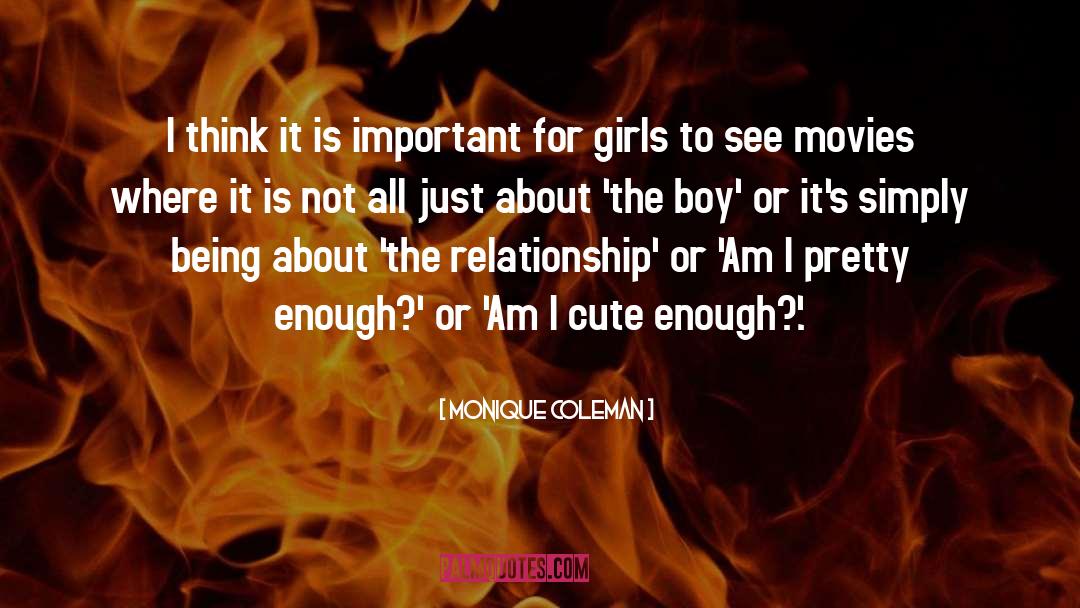 Boy Girl quotes by Monique Coleman