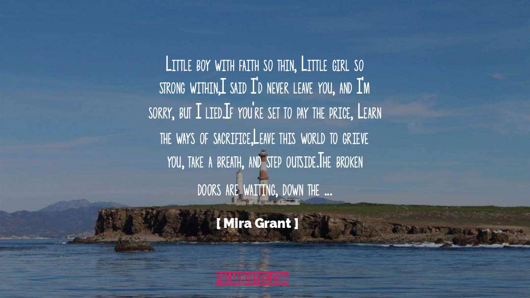 Boy Girl Relationship quotes by Mira Grant
