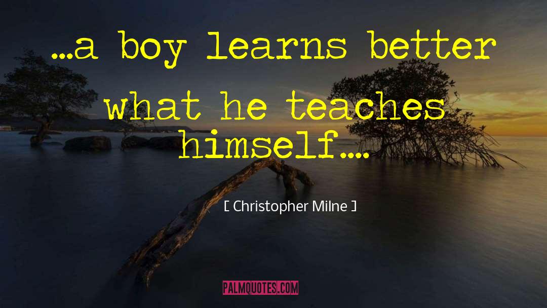 Boy Meets Boy quotes by Christopher Milne