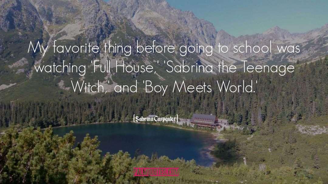 Boy Meets World quotes by Sabrina Carpenter