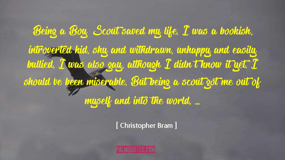 Boy Scout quotes by Christopher Bram