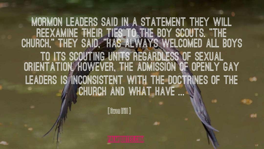 Boy Scouts quotes by Gwen Ifill