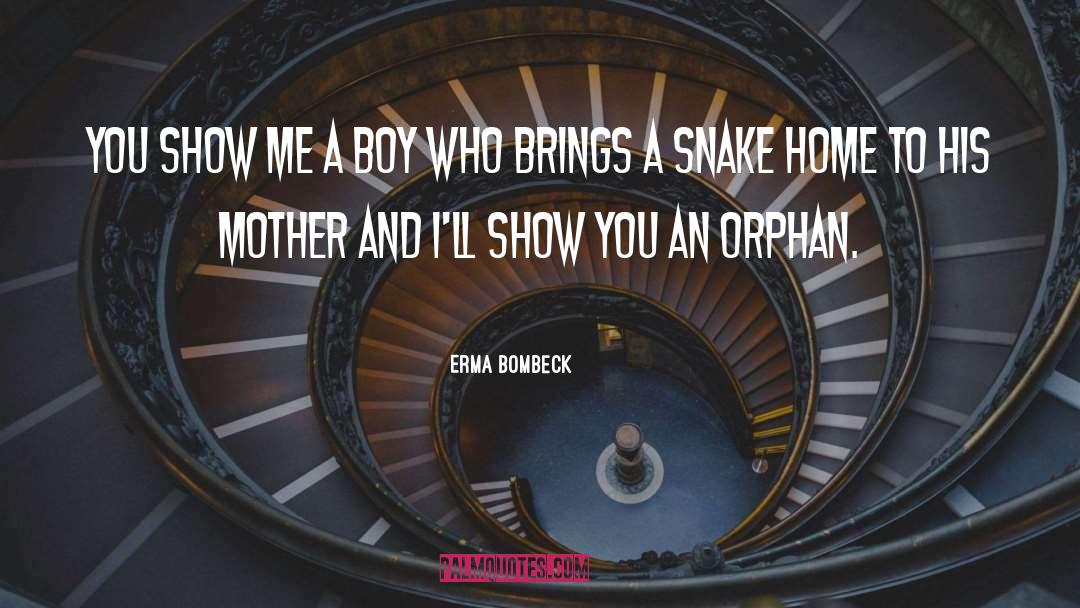 Boy Soldiers quotes by Erma Bombeck