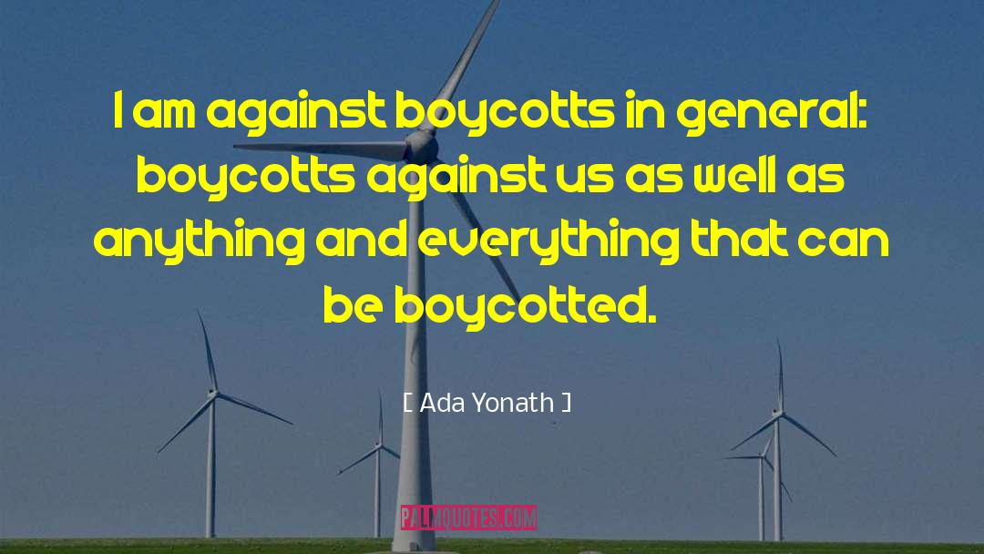 Boycott quotes by Ada Yonath