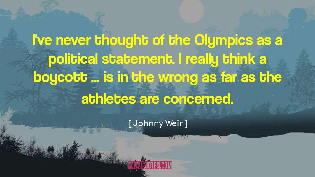 Boycott quotes by Johnny Weir