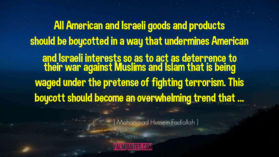 Boycott quotes by Mohammad Hussein Fadlallah