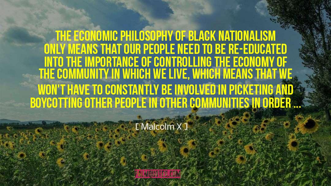 Boycotting quotes by Malcolm X