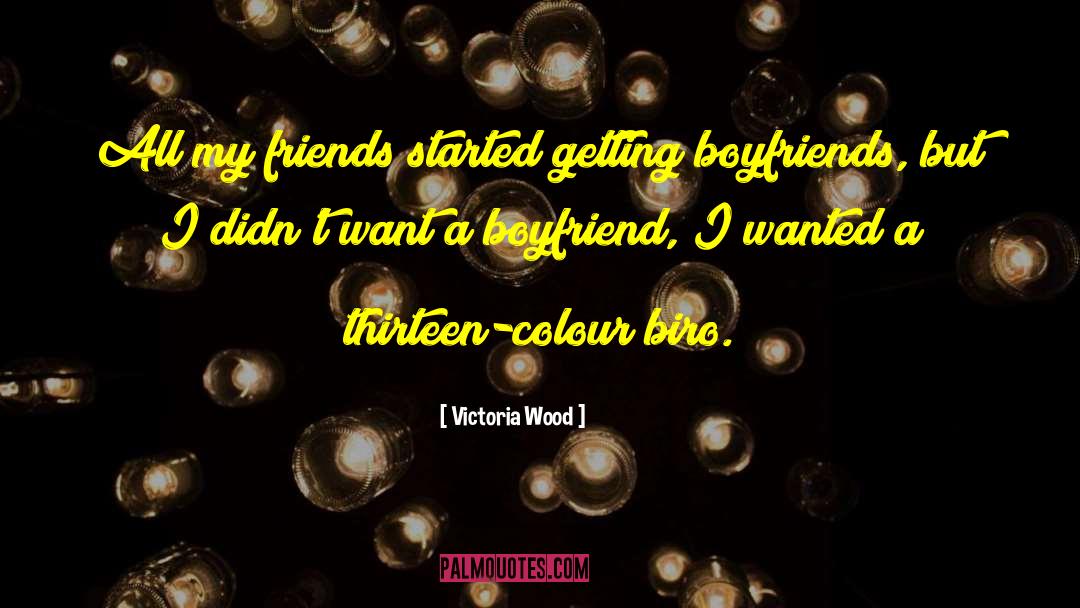 Boyfriend Being A Jerk quotes by Victoria Wood