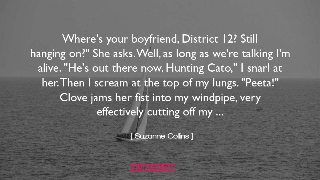 Boyfriend quotes by Suzanne Collins