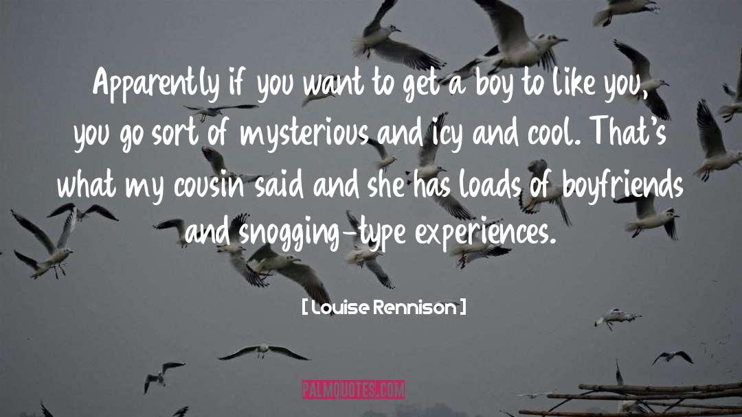 Boyfriends quotes by Louise Rennison