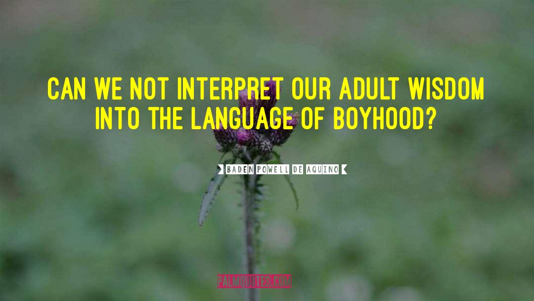 Boyhood quotes by Baden Powell De Aquino