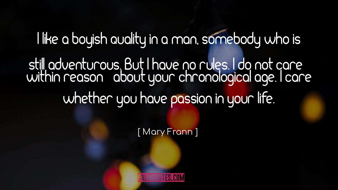 Boyish quotes by Mary Frann