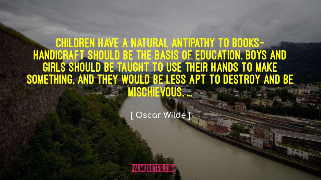 Boys And Girls quotes by Oscar Wilde