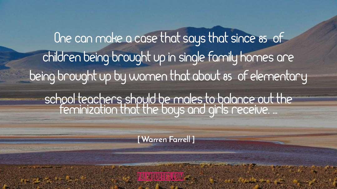 Boys And Girls quotes by Warren Farrell