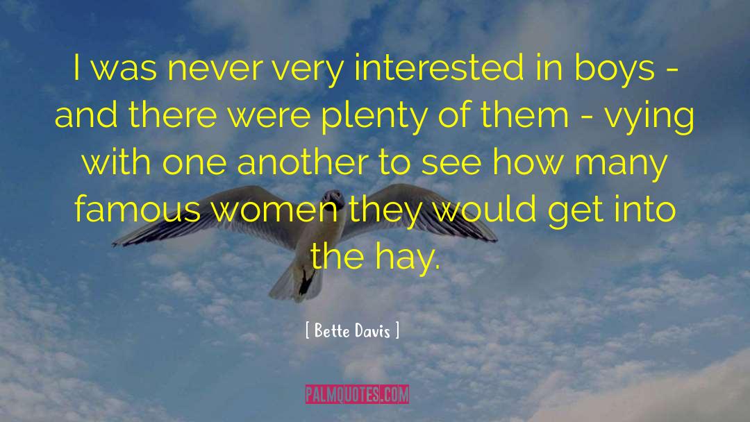Boys Club quotes by Bette Davis