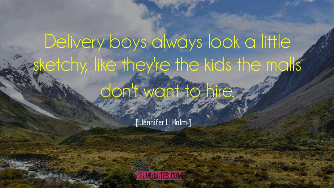 Boys Humor quotes by Jennifer L. Holm