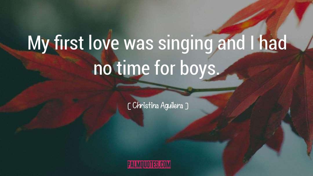 Boys Love quotes by Christina Aguilera