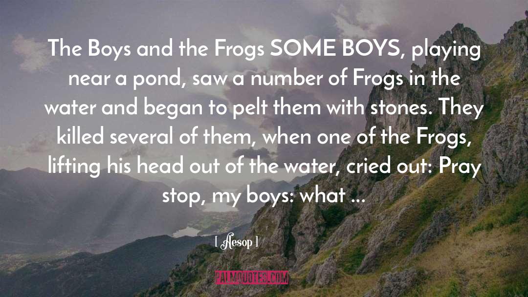 Boys quotes by Aesop
