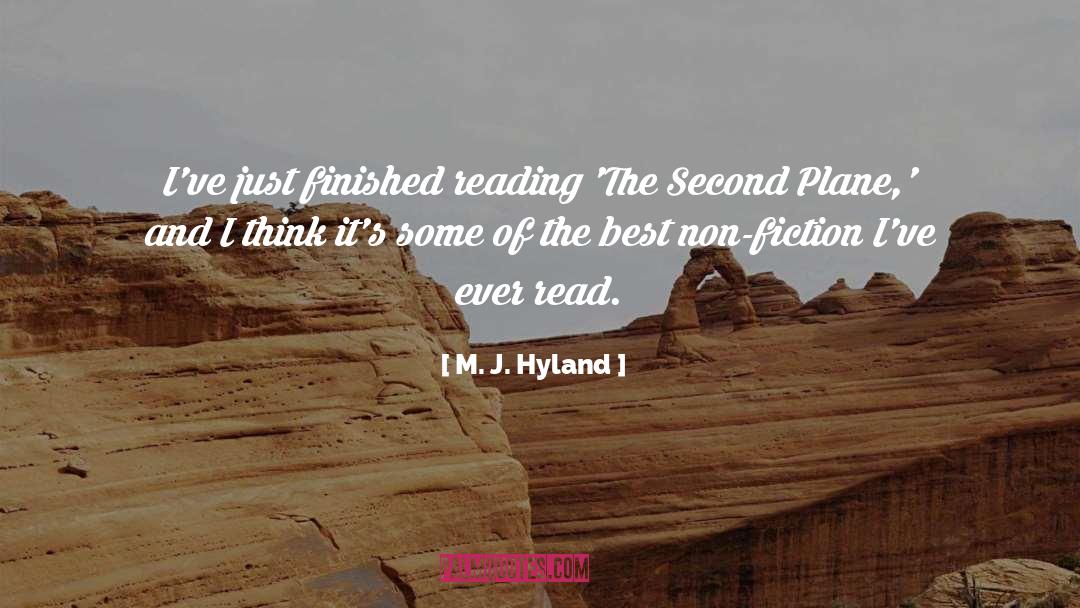 Boys Reading quotes by M. J. Hyland