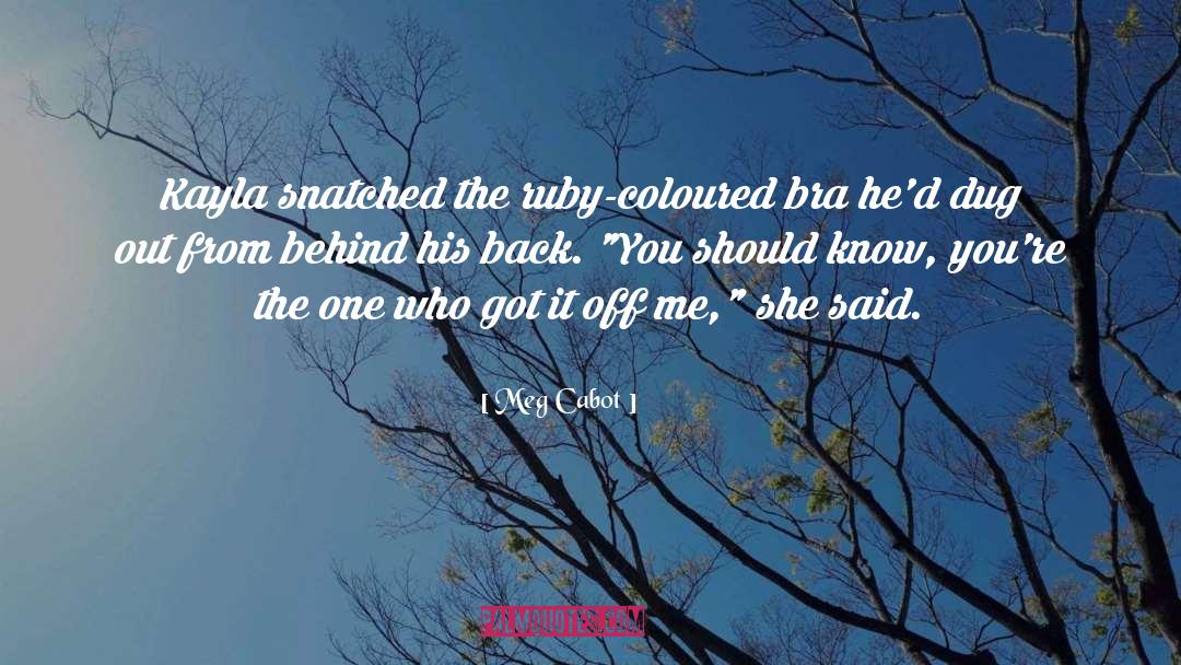 Bra Panty quotes by Meg Cabot