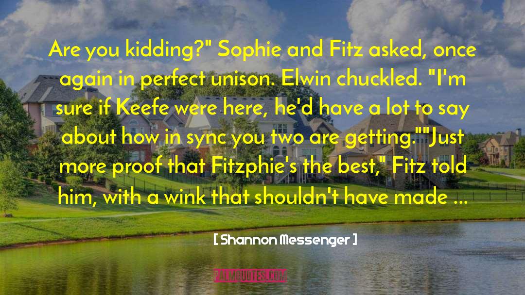 Brabin And Fitz quotes by Shannon Messenger