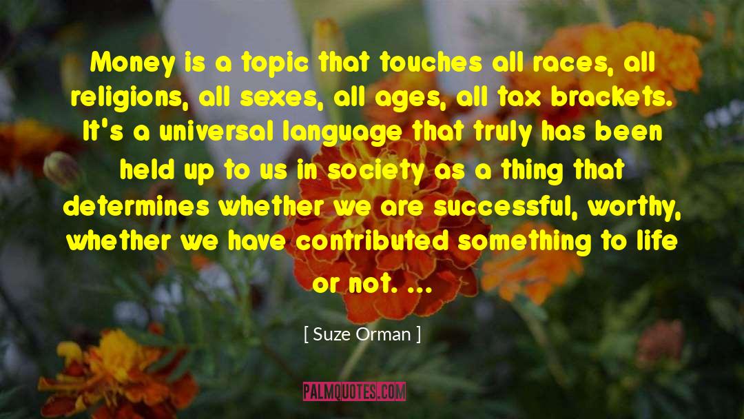 Brackets quotes by Suze Orman