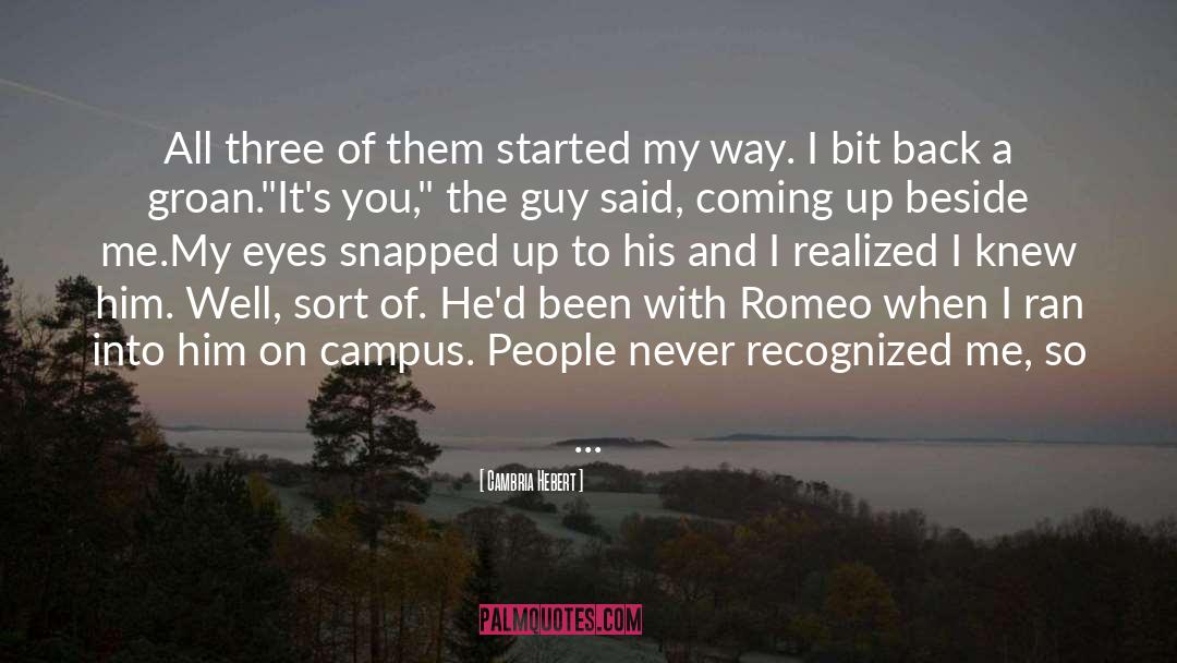 Braeden And Romeo Bromance quotes by Cambria Hebert