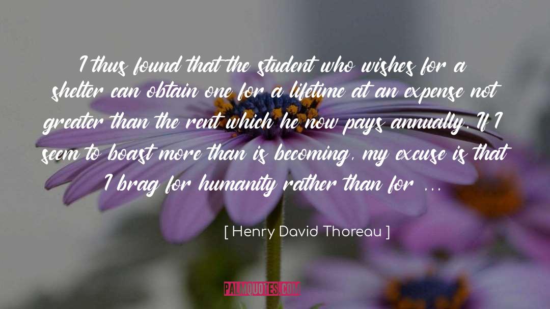 Brag quotes by Henry David Thoreau