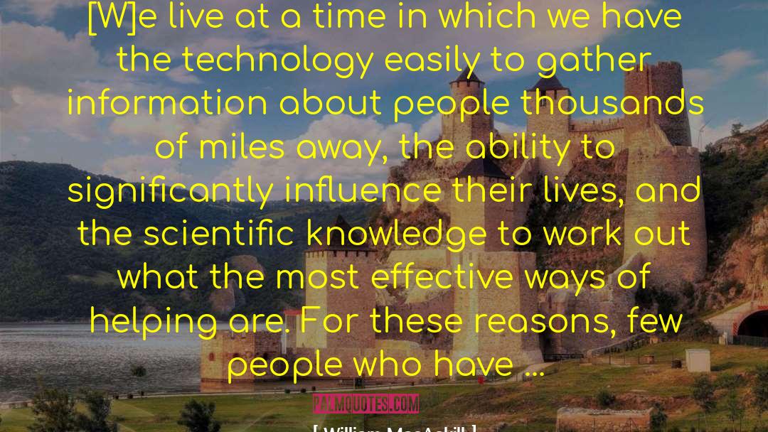 Brager Scientific quotes by William MacAskill