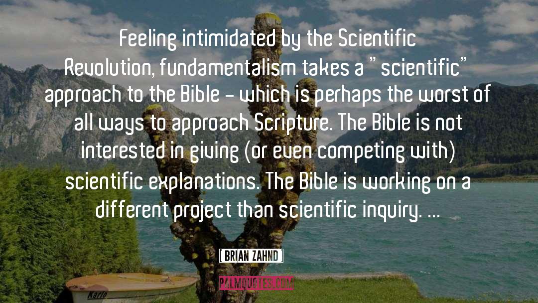 Brager Scientific quotes by Brian Zahnd