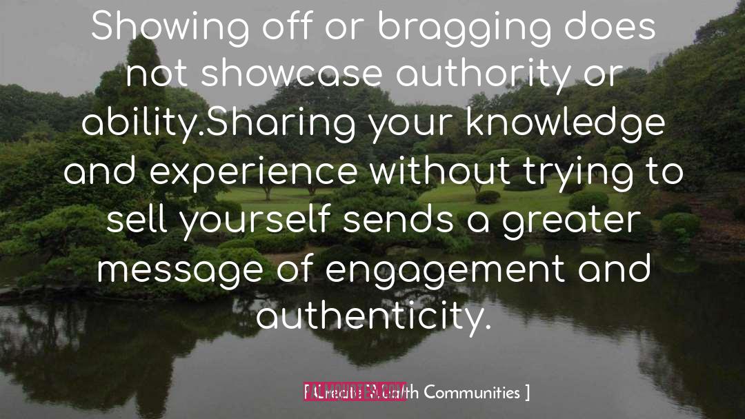Bragging quotes by Create Wealth Communities