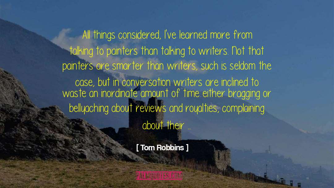 Bragging quotes by Tom Robbins