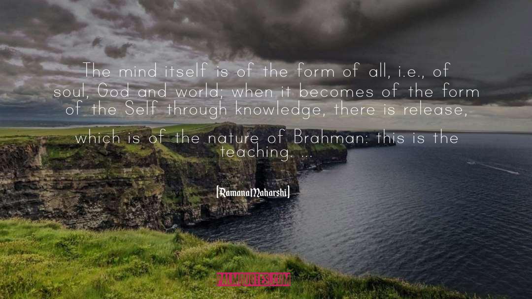 Brahman quotes by Ramana Maharshi