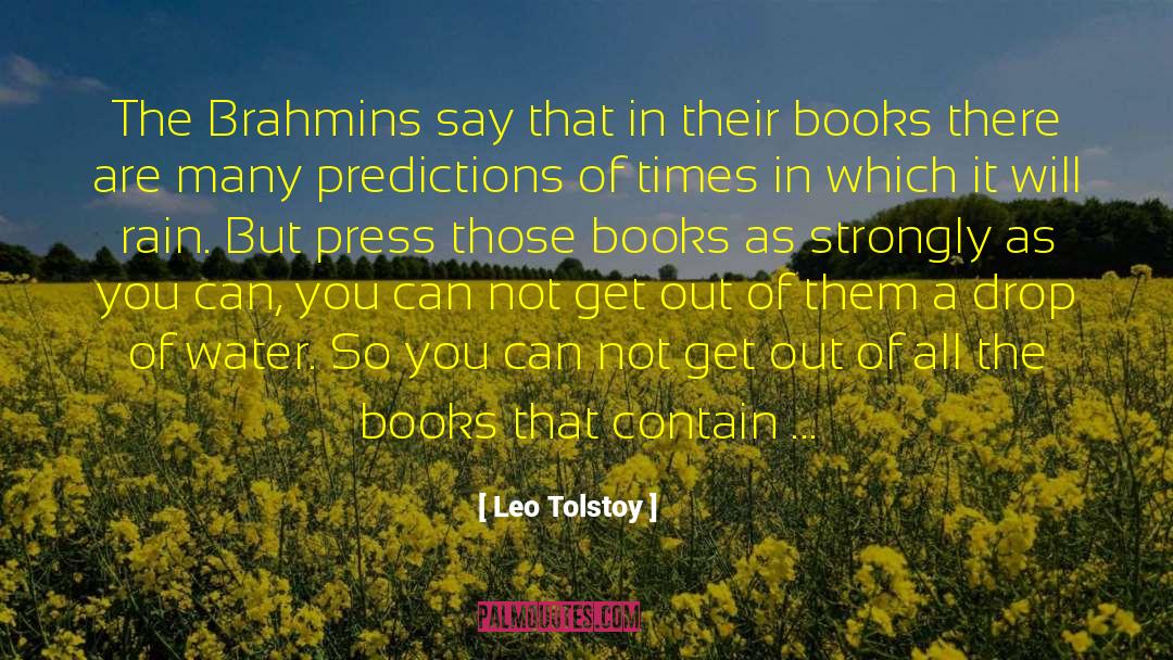 Brahmins quotes by Leo Tolstoy