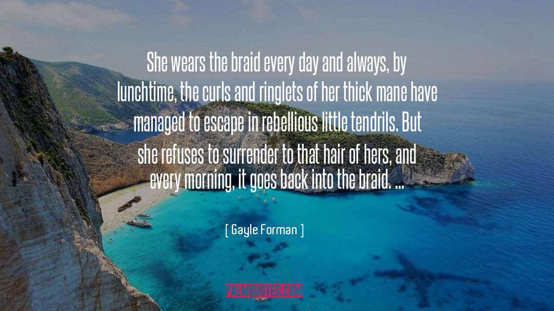 Braids quotes by Gayle Forman