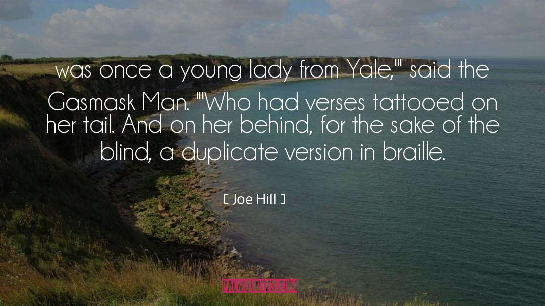 Braille quotes by Joe Hill