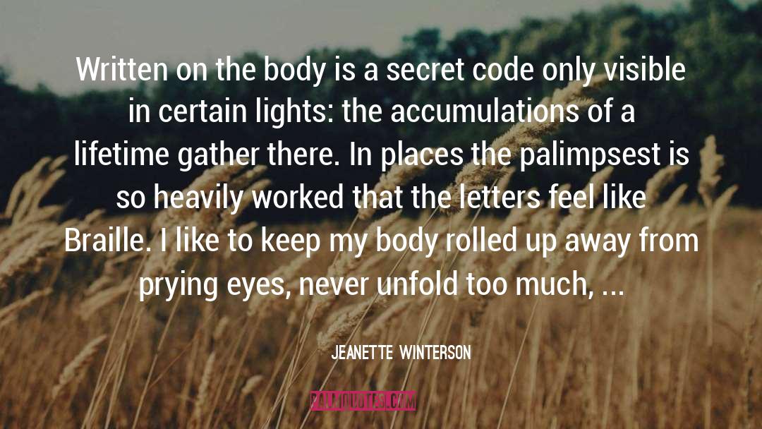 Braille quotes by Jeanette Winterson