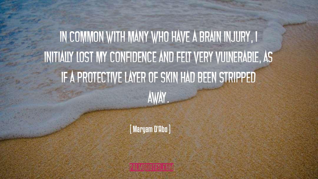 Brain Injury quotes by Maryam D'Abo