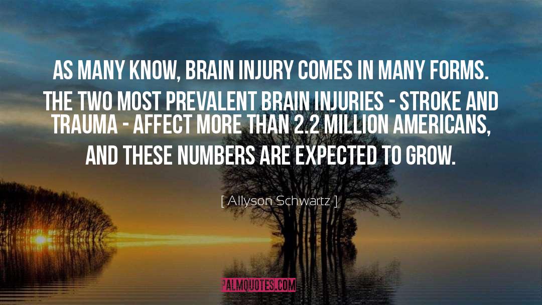 Brain Injury quotes by Allyson Schwartz