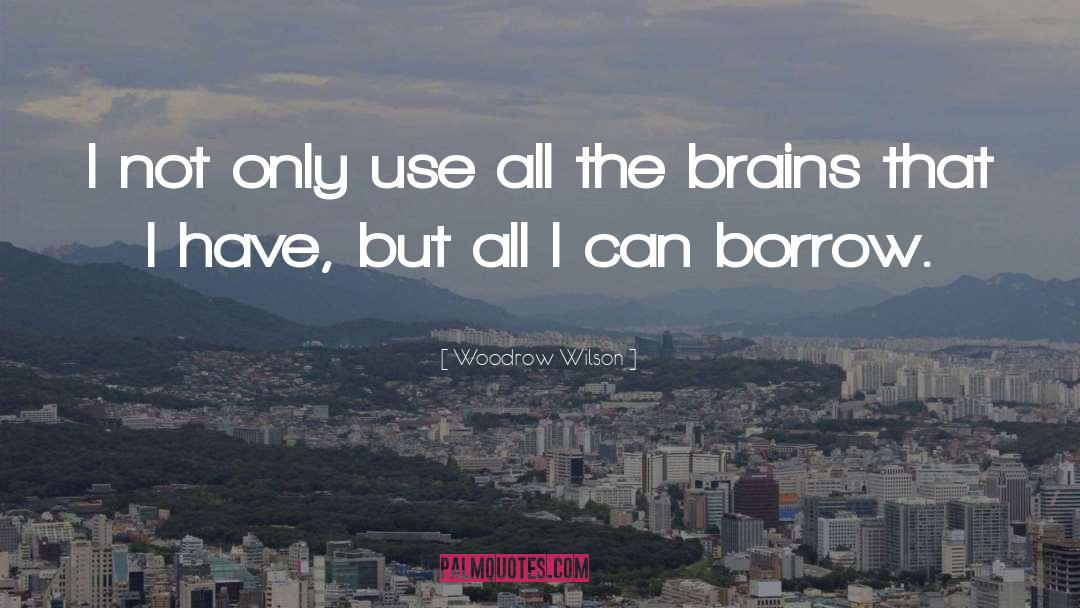Brain quotes by Woodrow Wilson