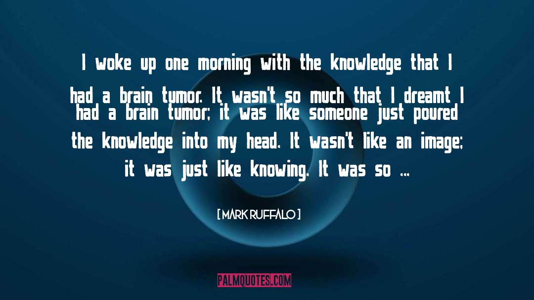 Brain Tumor Awareness quotes by Mark Ruffalo