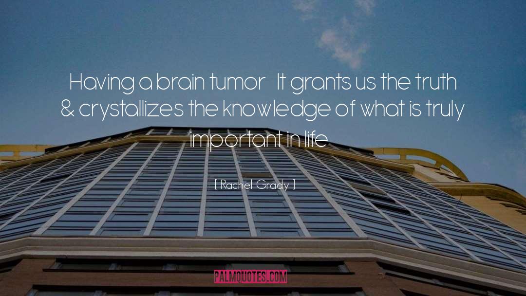 Brain Tumor quotes by Rachel Grady