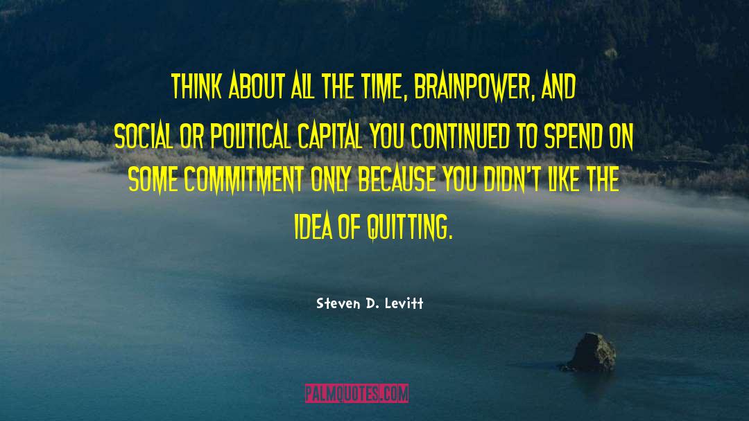 Brainpower quotes by Steven D. Levitt