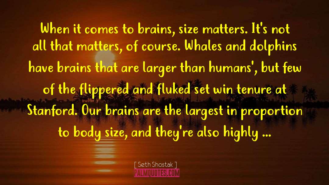 Brains Vs Brawn quotes by Seth Shostak